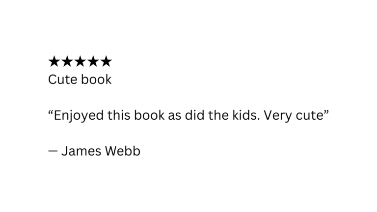 Amazon customer review of Let’s Explore Space by Jennifer Campbell